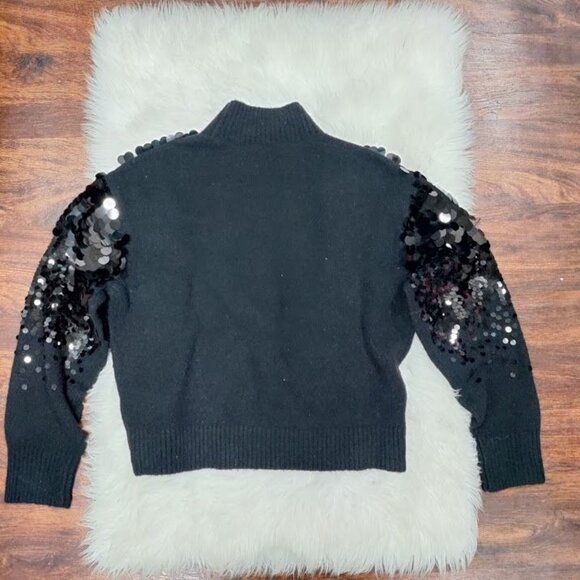 Los Angeles Atelier & Other Stories Wool Blend Sequin Turtleneck Sweater Large - Picture 5 of 13